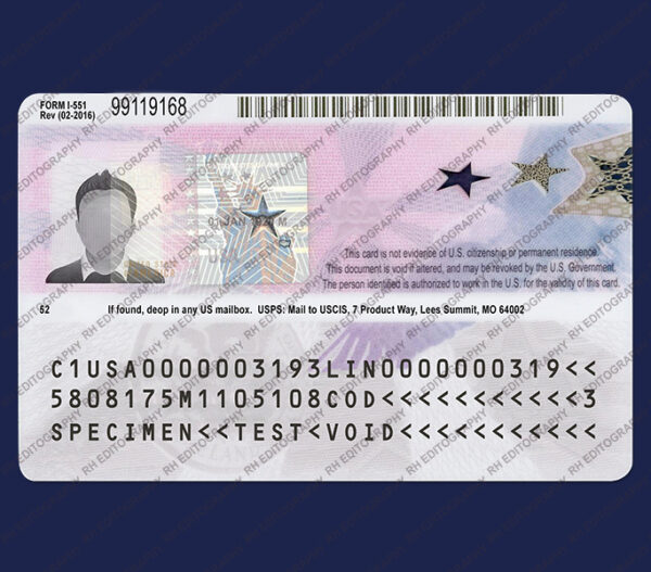 Employment Authorization Card PSD Template - Image 2