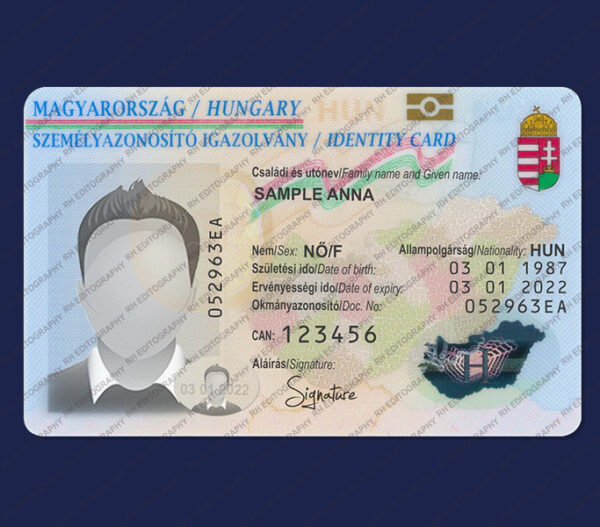 Hungary ID Card PSD Template