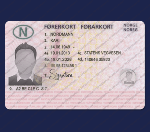 Norway Driving Licence PSD Template