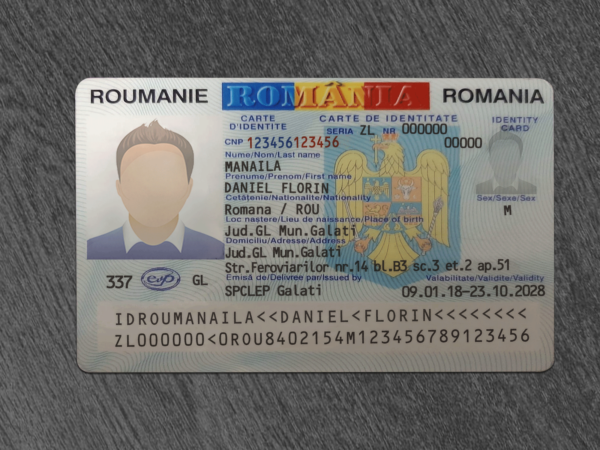 Romania ID Card PSD Template