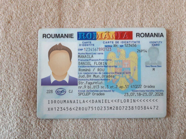 Romania ID Card PSD Template - Image 2