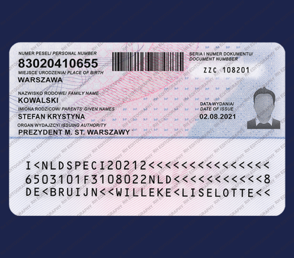 Poland ID Card PSD Template - Image 2