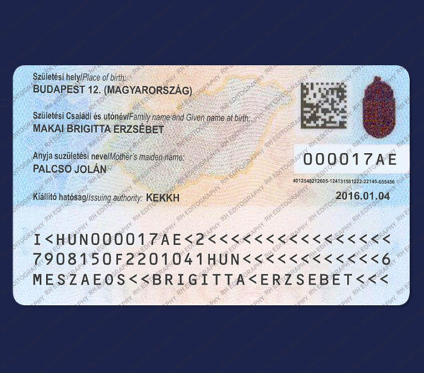 Hungary ID Card PSD Template - Image 2