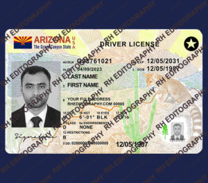 Arizona New Driving Licence Psd Template 2024