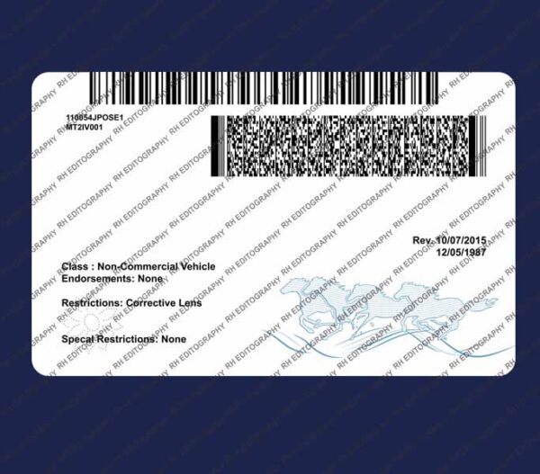 Montana Driving Licence Psd Template 2024 - Image 2