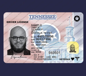 New Tennessee Driving License Psd Template